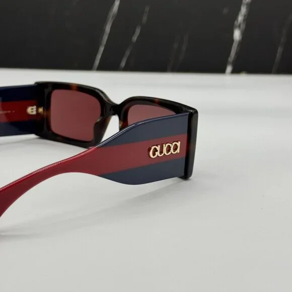NEW GUCCI GG1860S 002 HAVANA BLUE RED UNISEX SUNGLASSES GUCCI